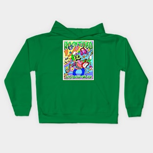 Rocktoad: Lick at your own risk! Kids Hoodie